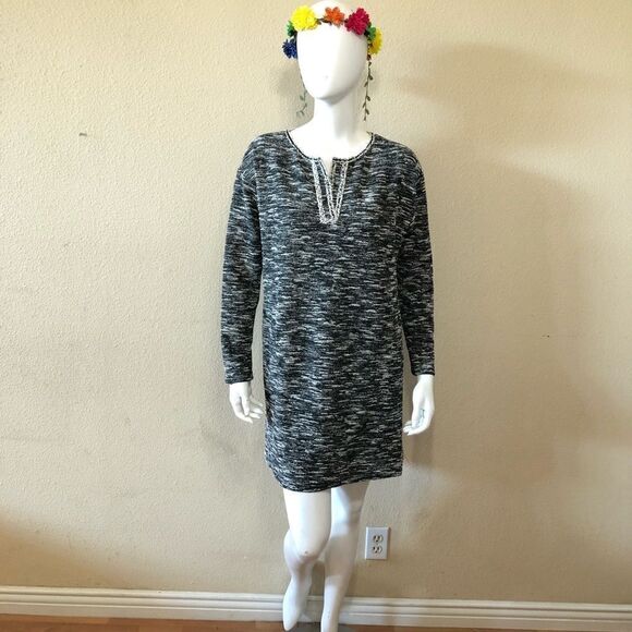 Max Studio Long Sleeve Shift Dress Size Small - Picture 2 of 10